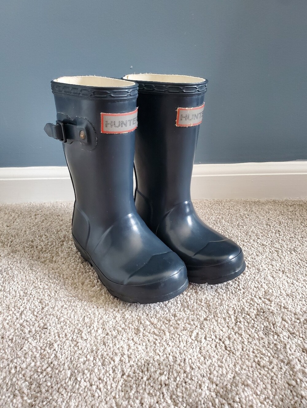 Hunter Kids Rain Boots Size US8/UK7
